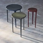 Leather Whisp Table - Round