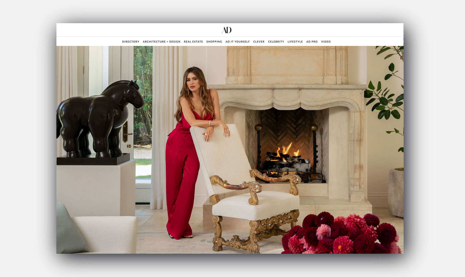 Architectural Digest Sofía Vergara Coup D'Etat