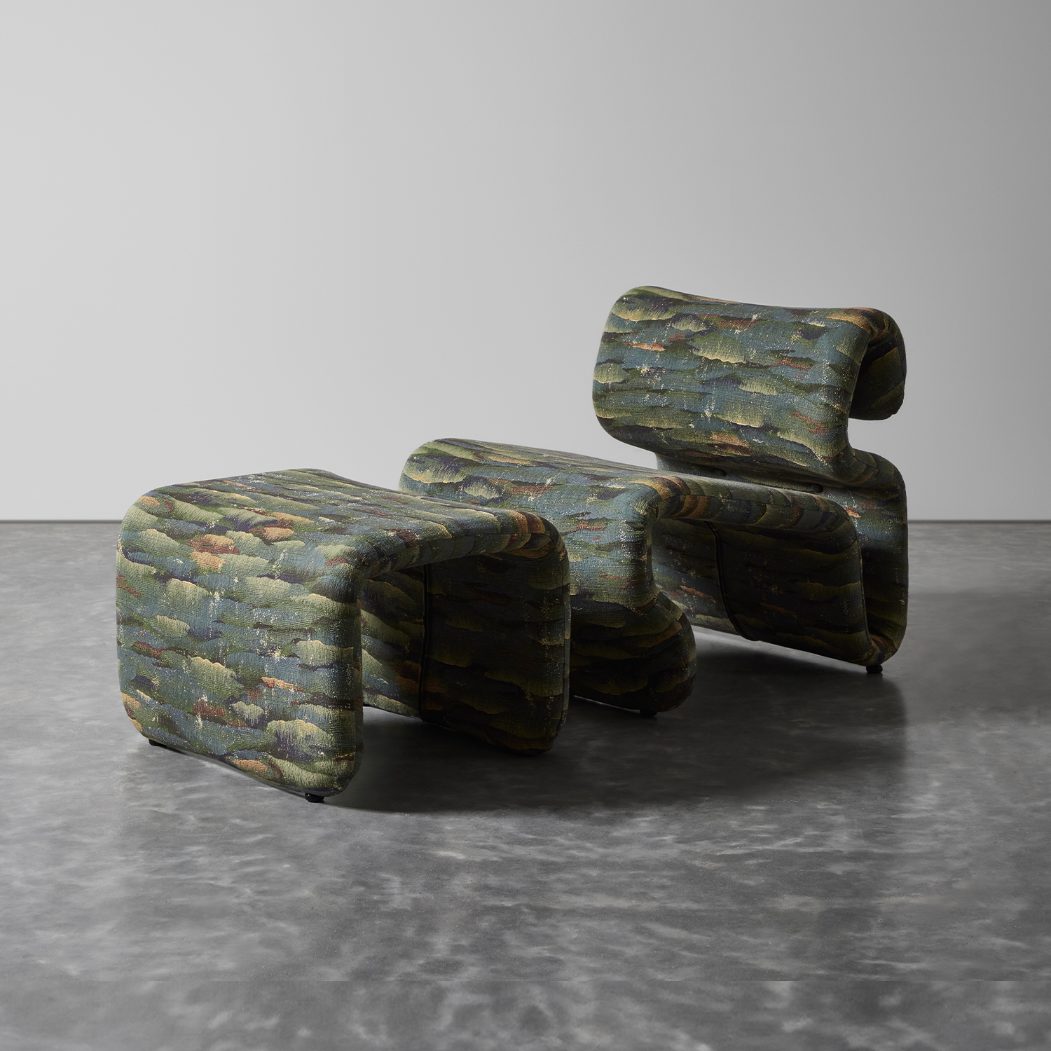 Etcetera Lounge Chair and Ottoman by Jan Ekselius Coup D'Etat