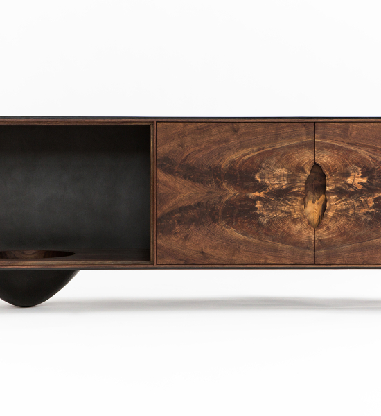 OUTSIDE IN Credenza with Wooden Legs – 72″ Dresser by Patrick Weder