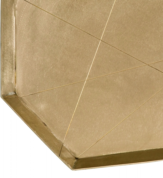Geometric Brass Tray by J Liston Design