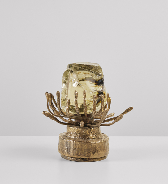 Anemone Sylva Slag Lamp by Leslie Nix