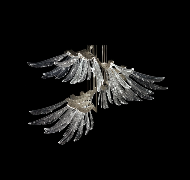 Angel Suspension Lamp by Barovier&Toso