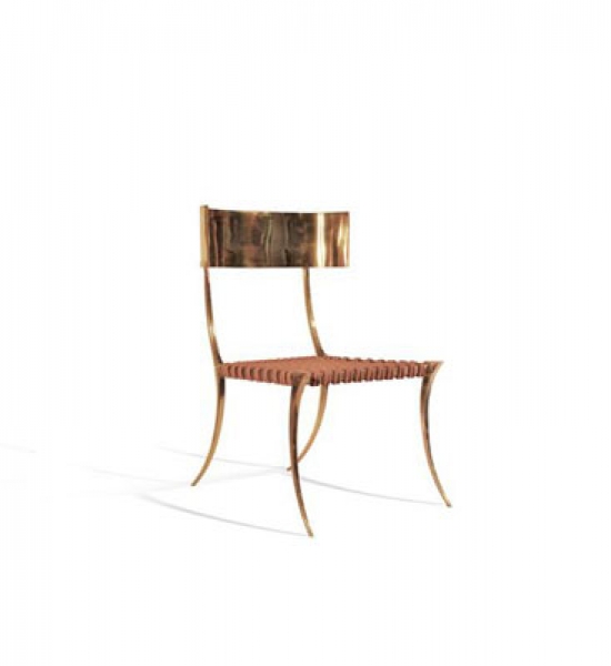 Brass Klismos Chair by Scala Luxury