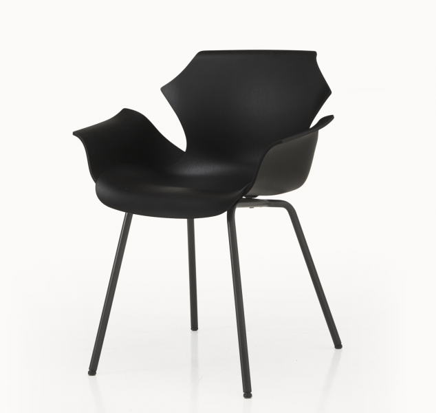 Petal Chair Metal Base by BassamFellows