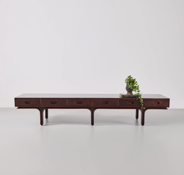 Taddei Cocktail Table by Gianfranco Frattini produced by Bernini