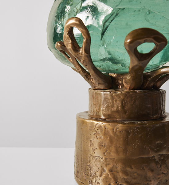 Cenote Slag Lamp by Leslie Nix