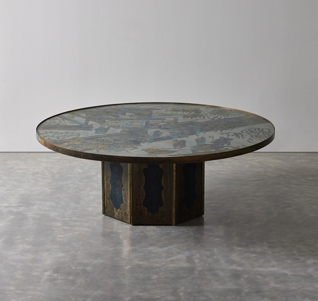 Chan Bronze Cocktail Table by Philip & Kelvin LaVerne