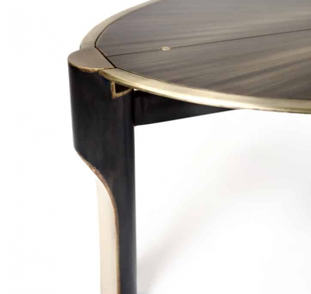 Denarii Cocktail Table Oval by J Liston Design
