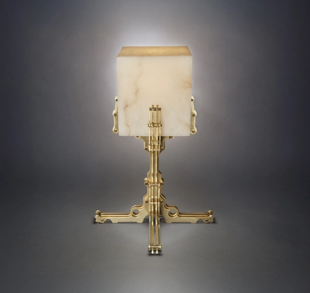 Lampe Laiton Carrée – Polished Brass by Erwan Boulloud