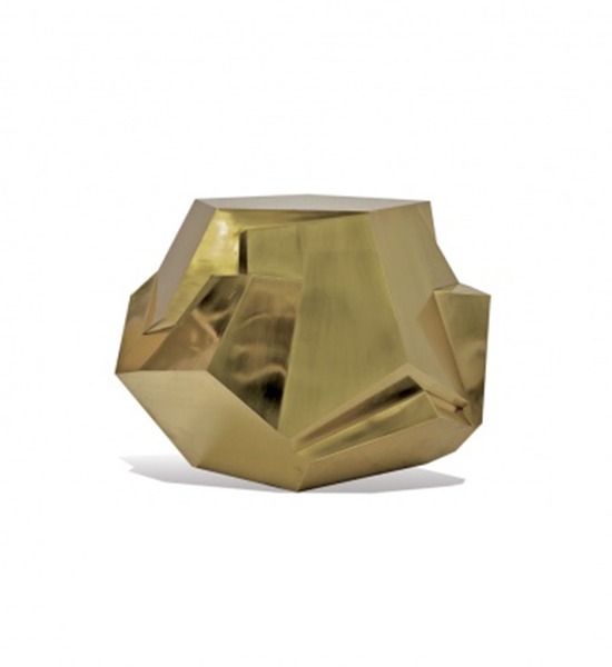 Kryptonite Brass Side Table by Scala Luxury