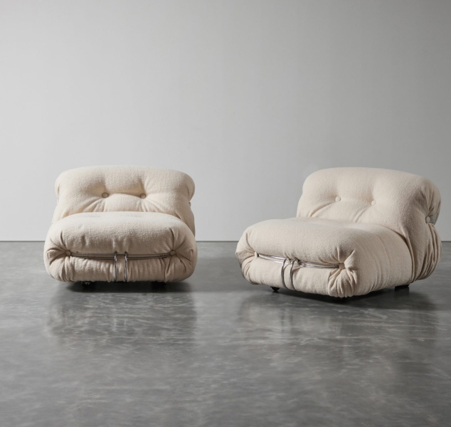 Pair of Soriana Chairs by Afra & Tobia Scarpa for Cassina