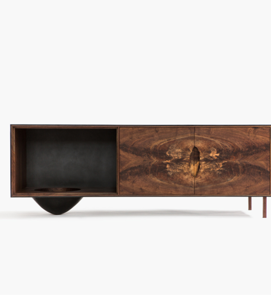 OUTSIDE IN Credenza with Wooden Legs – 72″ Dresser by Patrick Weder