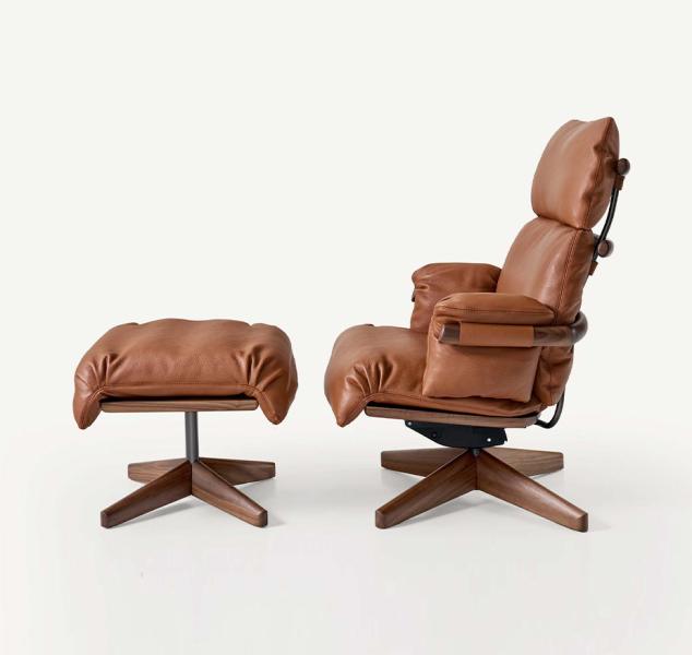Ramus Lounge Chair and Ottoman by BassamFellows