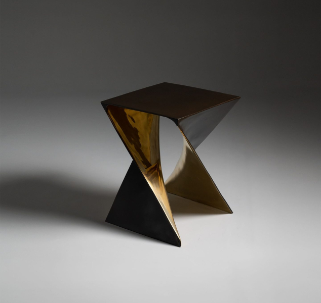 Sancho Bronze Stool by Elan Atelier