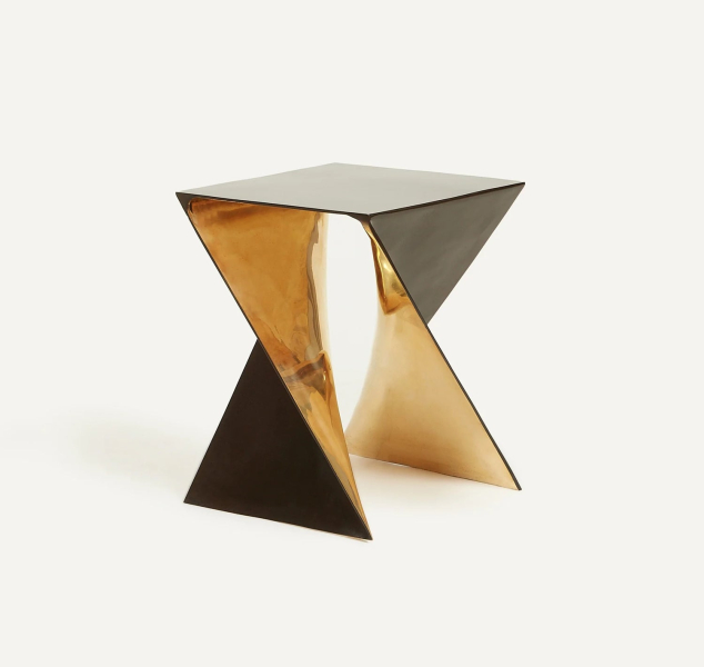 Sancho Bronze Stool by Elan Atelier