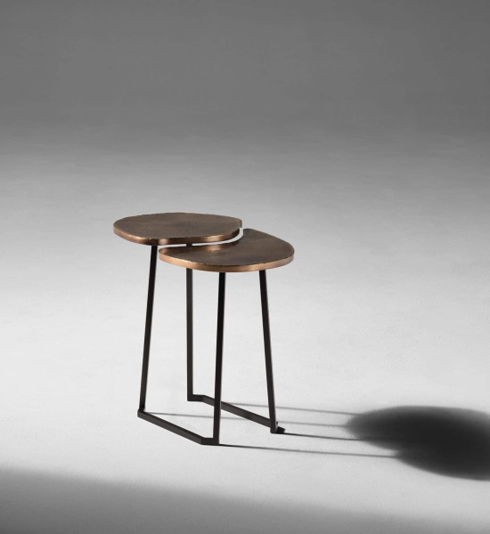 Original Scarab Table; Saddle by Douglas Fanning