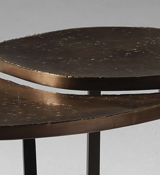 Original Scarab Table; Saddle by Douglas Fanning