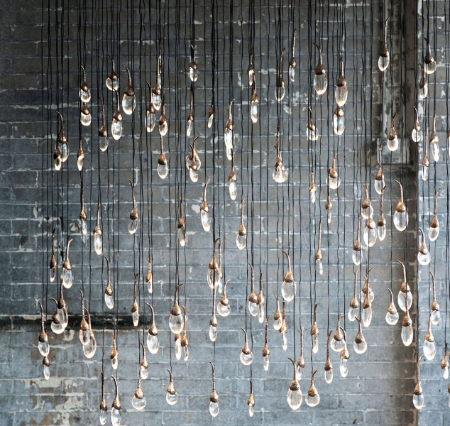 Seed Cloud Chandelier – Curtain (85 Drops) by OCHRE