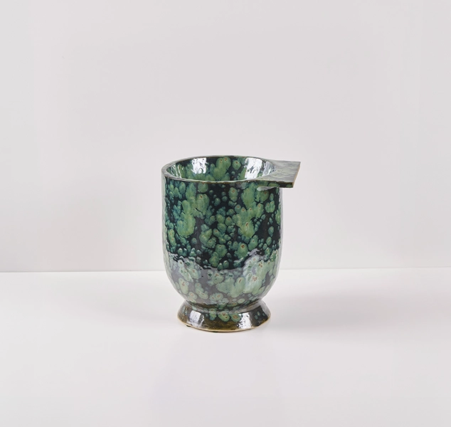 Tall Bowl in Moss Agate by Linda Fahey