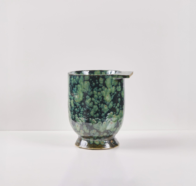 Tall Bowl in Moss Agate by Linda Fahey
