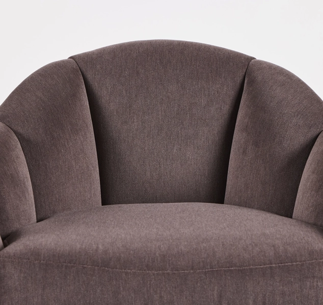 Turn Around Swivel Club Chair-Channel Tufted by COUP STUDIO