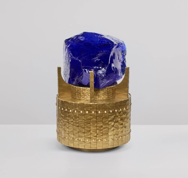 Ultramarine Slag Lamp by Leslie Nix