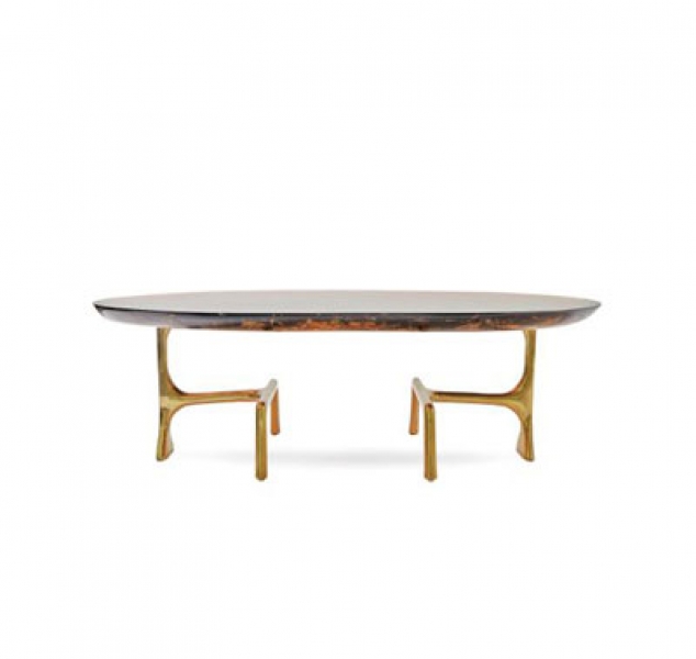 Uovo Ice Resin Cocktail Table by Scala Luxury