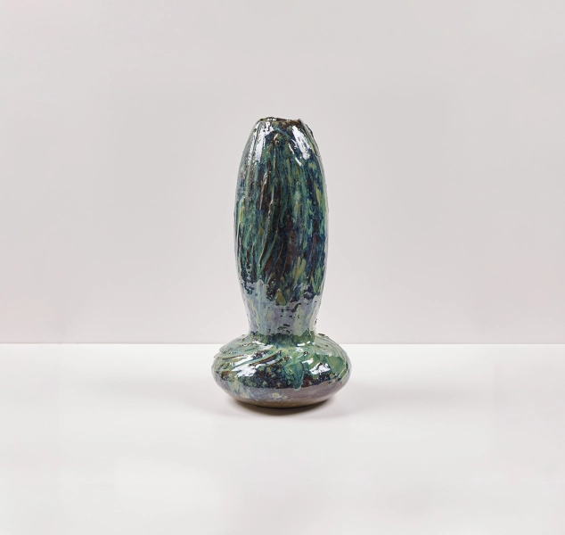 Vessel IV in Moss Agate by Linda Fahey