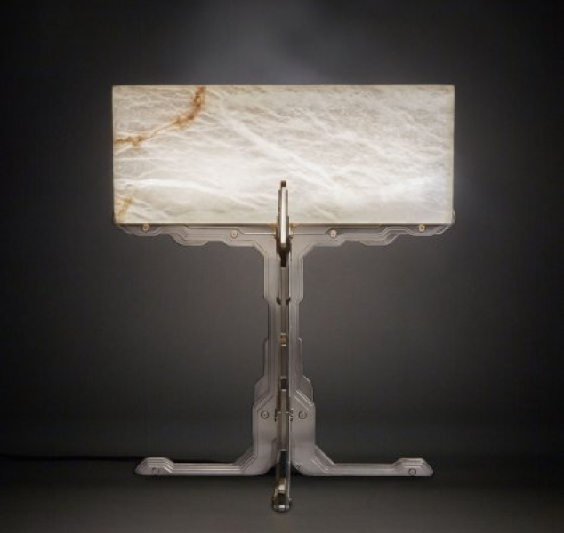 Lampe à poser Inox by Erwan Boulloud