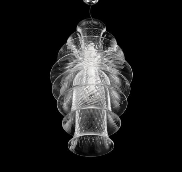 Campanula Suspension Lamp by Barovier&Toso Campanula Suspension Lamp by Barovier&Toso