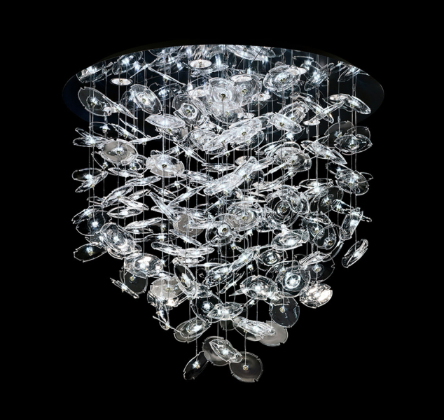 Exagon Suspension Lamp by Barovier&Toso Exagon Suspension Lamp by Barovier&Toso