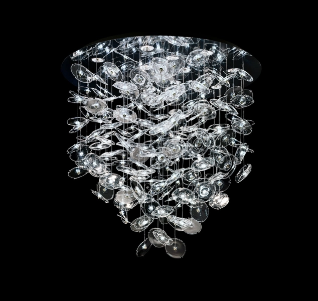 Exagon Suspension Lamp by Barovier&Toso