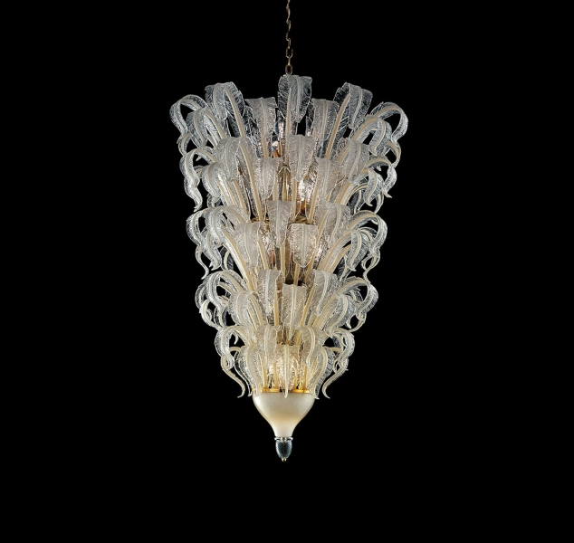 Piume Suspension Lamp by Barovier&Toso