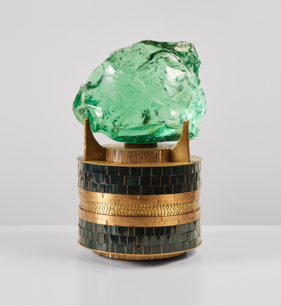 Cymru Sylva Slag Lamp by Leslie Nix