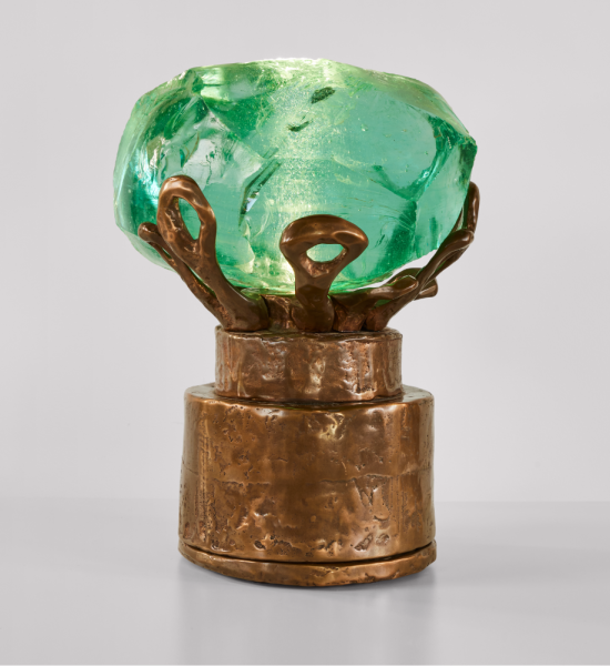 Cenote Slag Lamp by Leslie Nix